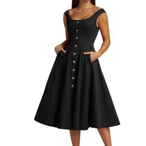 STAUD Loretta Midi Dress